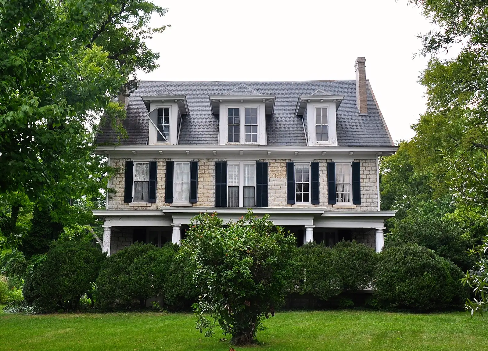 The William Martin House, a two-story house with dormers and a front porch on Seward Road in the Meadow Lake subdivision of northwest Brentwood.